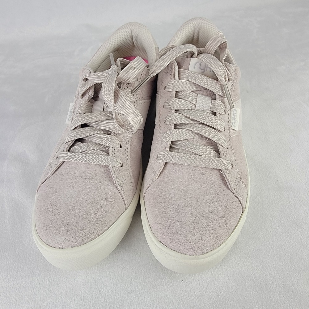 Ryka Viv Classic Womens Sneakers Sand Beige Suede Low Top Shoes Casual Size 5.5 - Picture 2 of 6